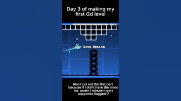 Day 3 of Making my First Geometry Dash Level #geometrydash  #gd #gaming #music #localstarbinit