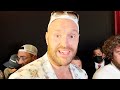 TYSON FURY REACTS TO DEONTAY WILDER'S SILENCE AT PRESS CONFERENCE "HES MENTALLY FRAGILE!”