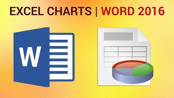 How to Insert Excel Charts into Word 2016