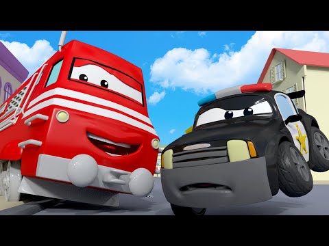 Rong Troy - Tyler viskab Autolinnas pesapalle - Autolinnas 🚄 Autode ja Veokite multikas lastele 🚉