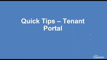 Tenant Portal Instructional Video