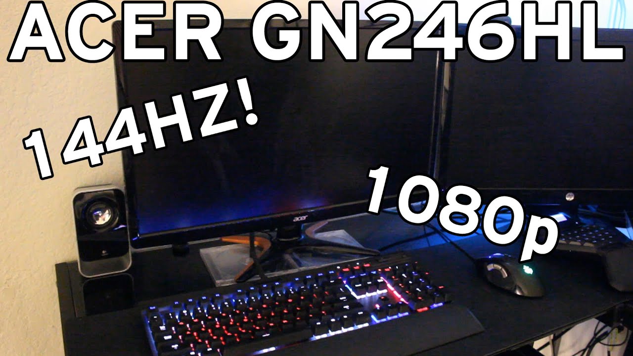 Acer GN246HL 1080p 144Hz Monitor Review - YouTube
