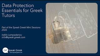 Data Protection Essentials for Greek Tutors