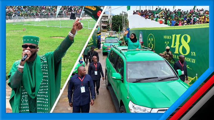 DIAMOND ALIVYOMLETA RAIS SAMIA UWANJA WA JAMHURI, MIAKA 48 YA CCM