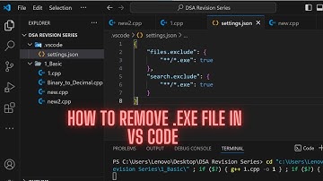 How to Remove .exe File in Vscode || Vs Code Hack