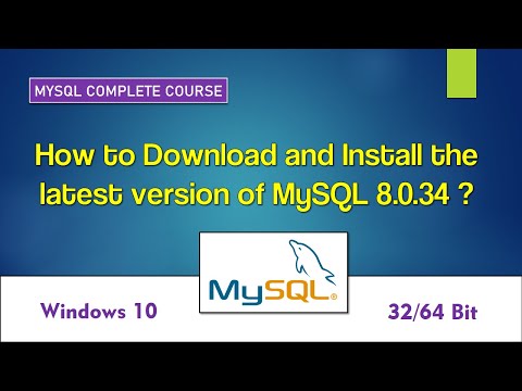 Download and Install the latest version of MySQL | TYBCOM | 32/64 Bit | Windows 10