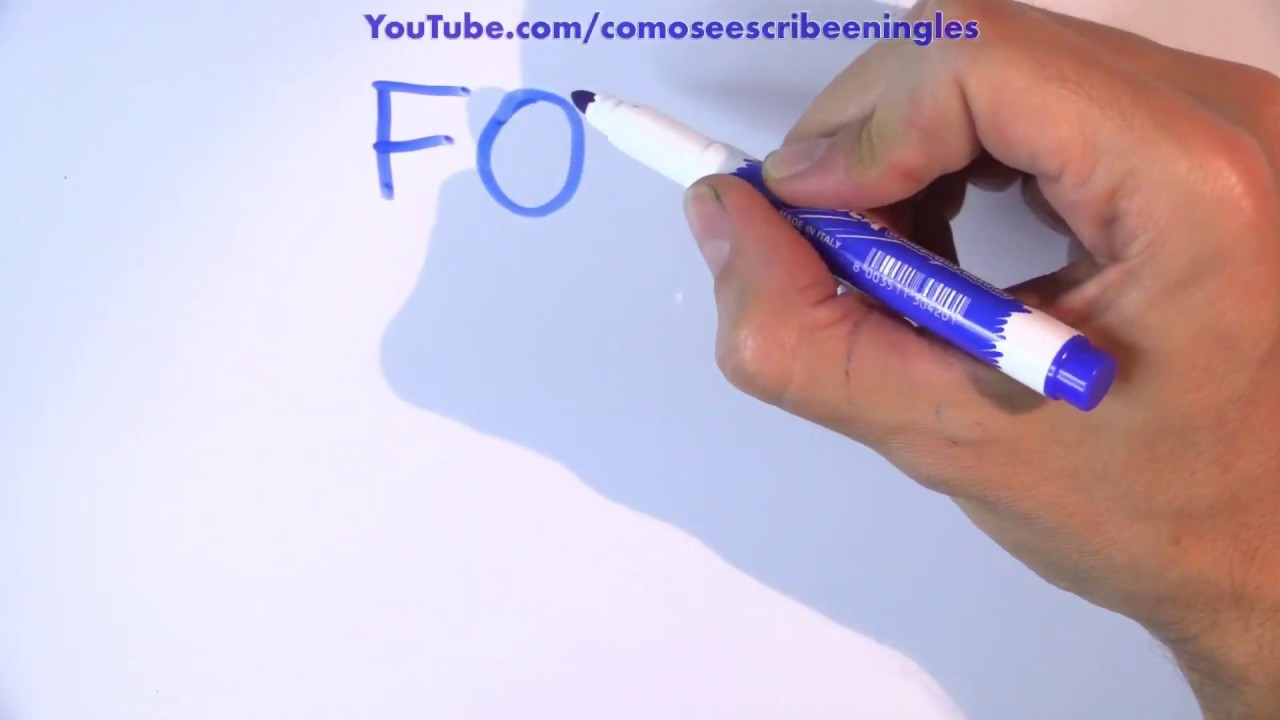 Cómo se escribe ZORRO en inglés YouTube