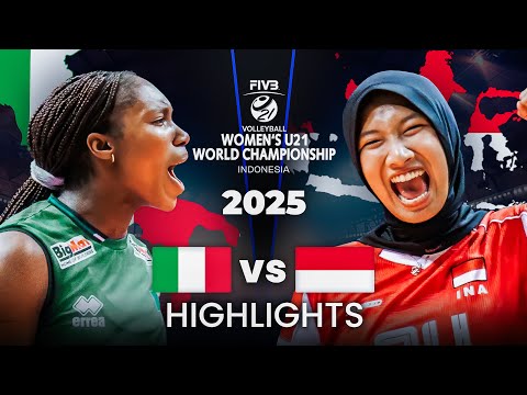 Indonesia Vs Italy Highlights Women S U21 World Champs 2025