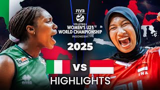 Indonesia 🇮🇩 vs Italy 🇮🇹 | Highlights | Women's U21 World Champs 2025