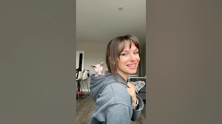 Watch the video about Elliot My Sphynx in My Hoodie #sphynxcat #kittens #hairlesscats
