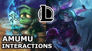 Amumu Interactions With Other Champions Vex Likes Being With Amumu League Of Legends Quotes