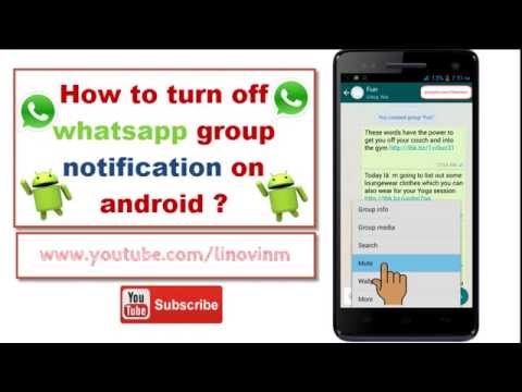 How to hide whatsapp group notification on android new