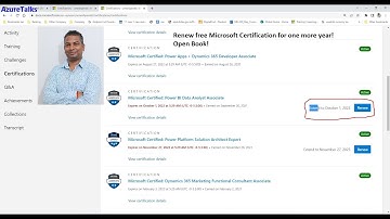 Renew free Microsoft Certification for one more year! Open Book! @Azuretalks by Umesh Pandit