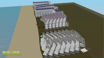 4D BIM Simulation - Azul Beach Hotel, Jamaica - BEXEL Manager