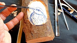 Hand carved beautiful Bird || very easy to make