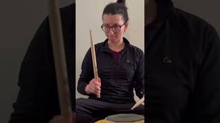 Practice jazz cymbal beat on a practice pad #drumlessons #drumtechnique #jazzdrums #triplets