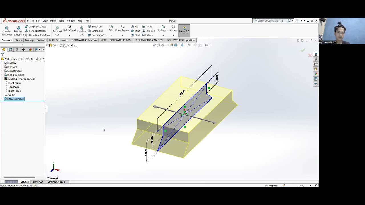 LATIHAN SOLIDWORKS 43 - YouTube