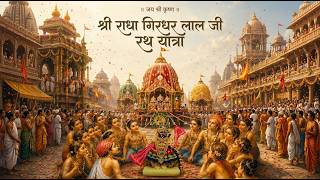 Rath Yatra - Shri Radha Girdhar Lal Ji Utsav Live With - Pujya Shri Indresh Ji Maharaj - Vrindavan