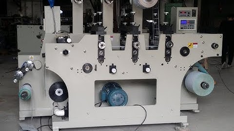 JPS-320C-TR  Three-station blank label rotary die cutter & slitter rewinder to Mexico