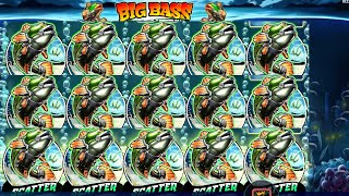 BIG BASS MISSION FISHIN BRAND NEW BASS 5 SCATTERS 20 FREE SPINS NICE WIN BONUS BUY ONLINE SLOT