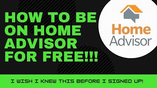 HOW TO BE ON HOMEADVISOR FOR FREE! (MUST SEE) HOME ADVISOR DOSNT WANT YOU TO KNOW THIS!!! screenshot 5