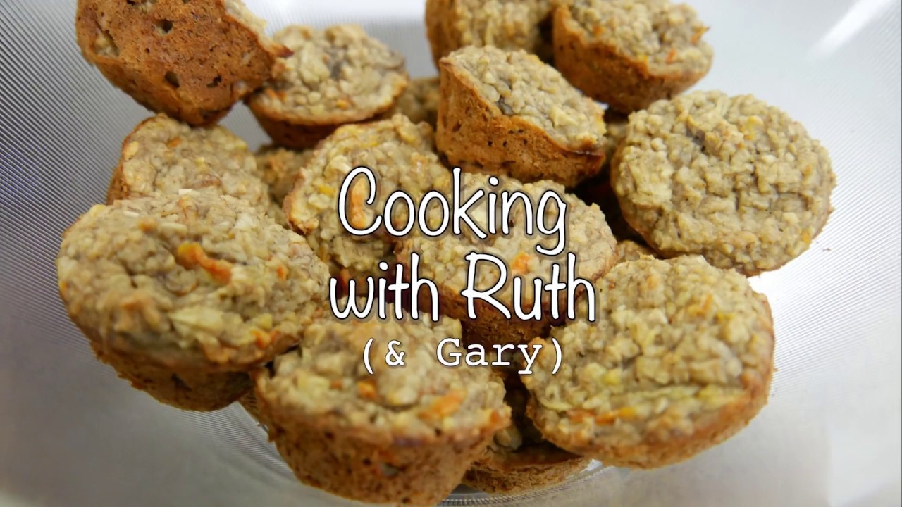 Cooking with Ruth: Episode 114 "PB Nana Mini Ruffin' Muffins"