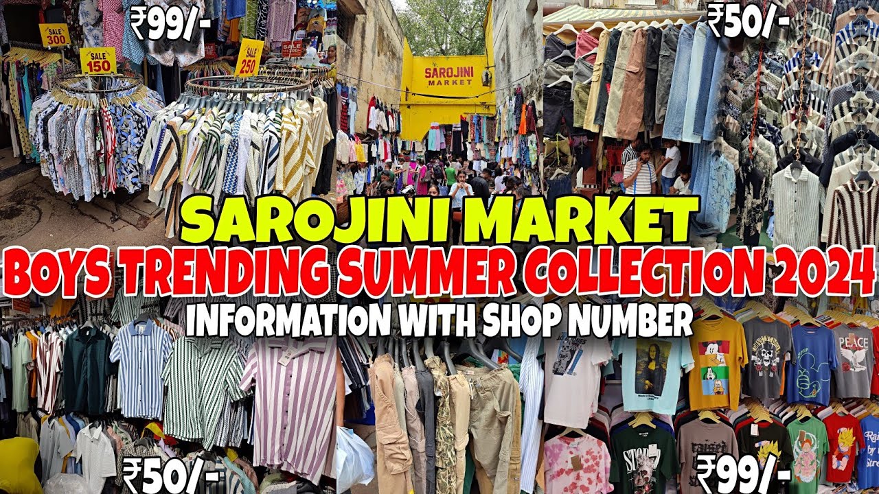Sarojini Market Boys Collection 2024😍| Information With Shop Number | Sarojini Nagar Market Delhi |