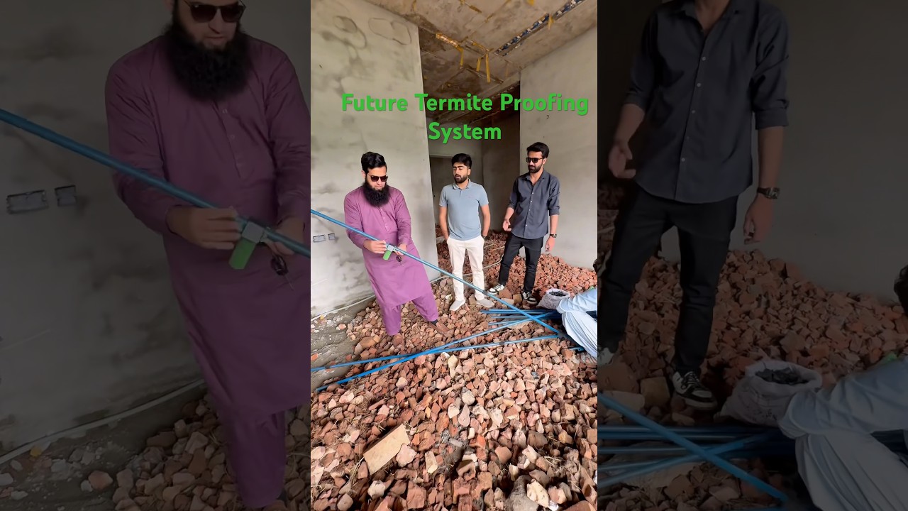 Future Termite Proofing System | Piping Installation at 1 Kanal Project