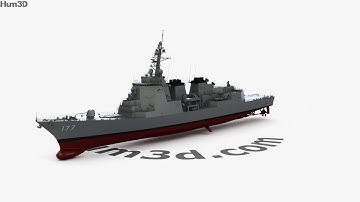 Atago-class destroyer 3D model by 3DModels.org