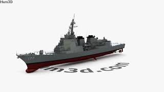 Atago-class destroyer 3D model by 3DModels.org