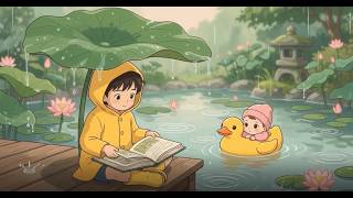 Reading by the Lotus Pond  Calming Chillhop & Soft Rain for Sleep & Focus screenshot 5