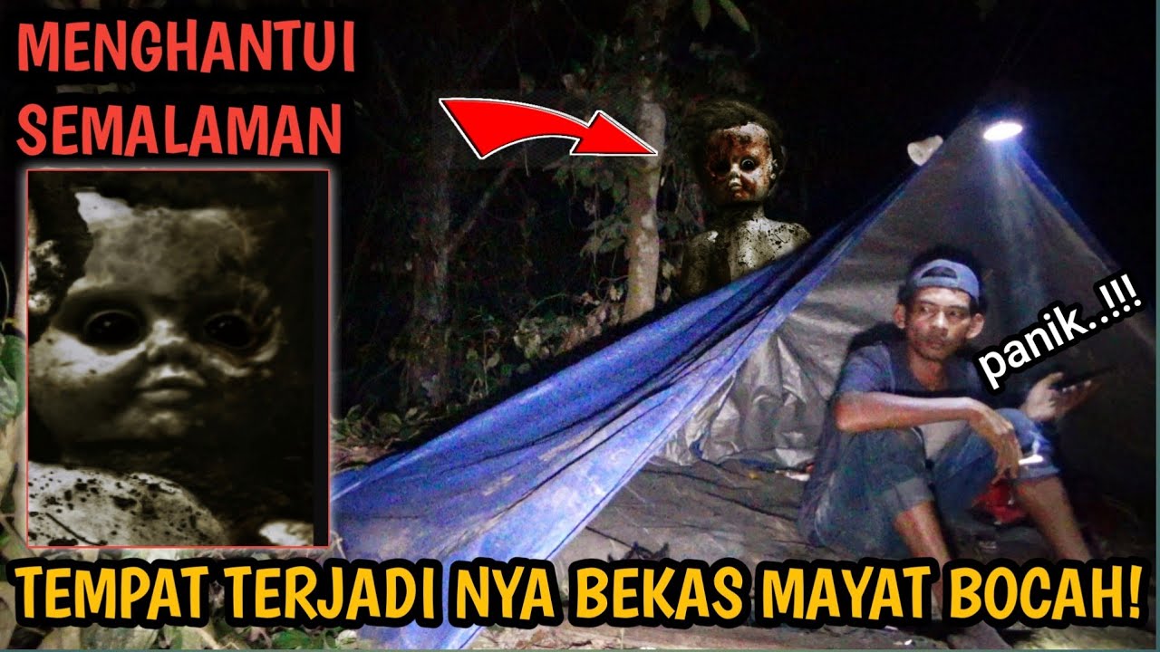 CAMPING HOROR‼️ menyeramkan hantu bocah bekas korban tengelam menghantui semalaman