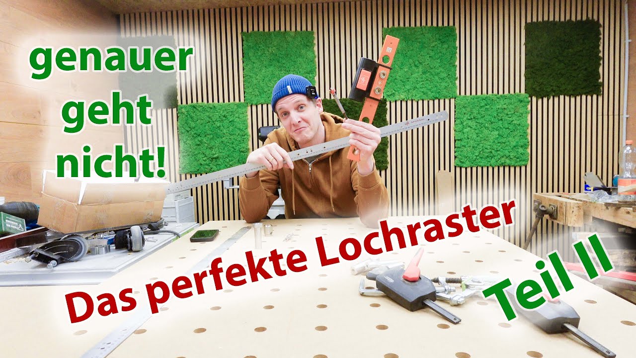 DAS Lochraster für den Werktisch - Einen MFT selber bauen Teil II // Selbstgemacht aber wie?//DIY