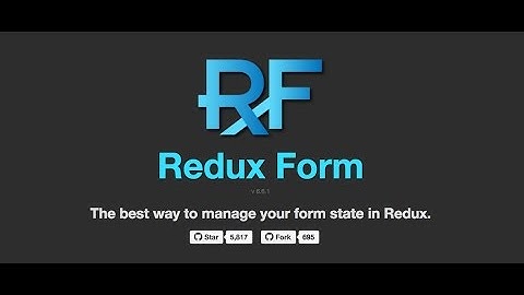 Redux Form Tutorial