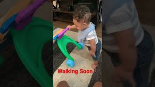 Did He Just Stand Up By Himself #baby #viralbaby #viral #cutebaby #adorablebaby #love #babyfever