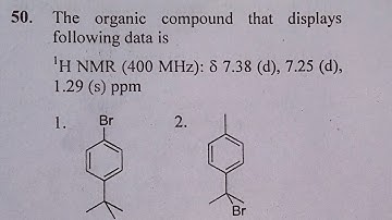 [Super easy] Csir net december 2017 solution :NMR question