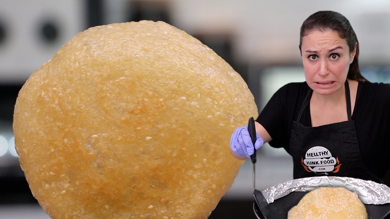 WE TRIED TO MAKE THE GIANT STICKY RICE BALL 