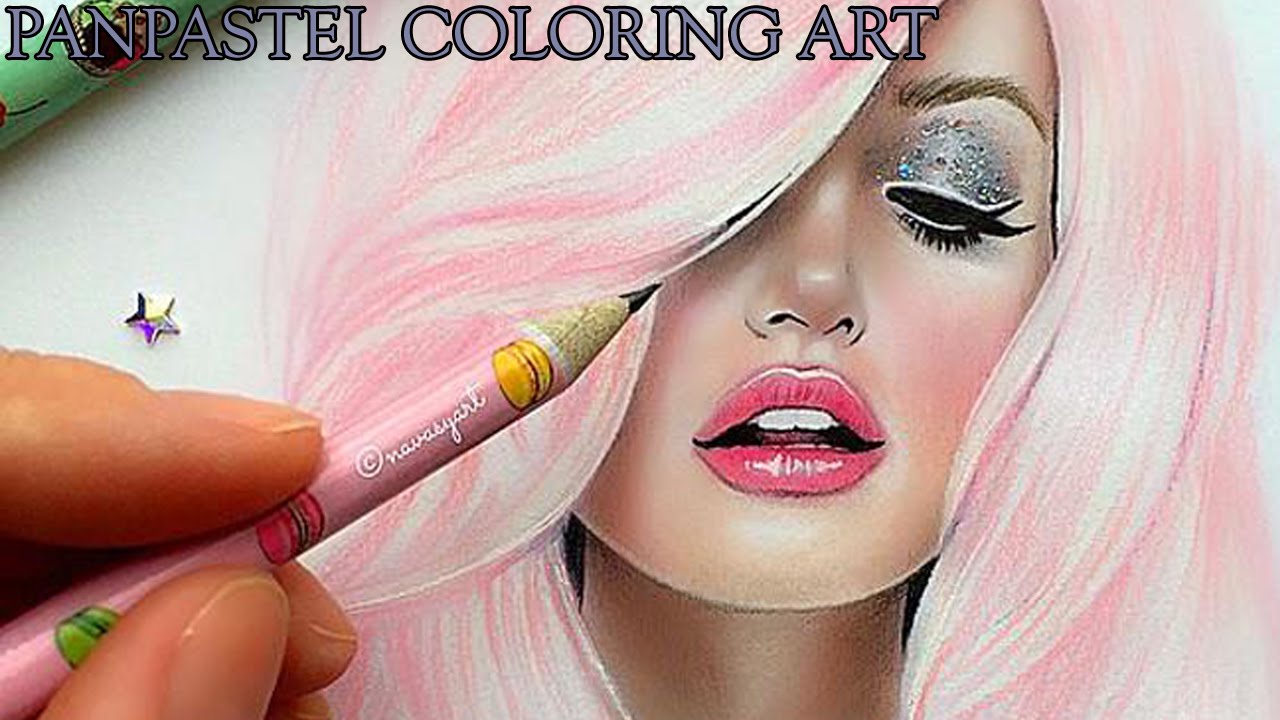 Creative And Beautiful Pan Pastel Art Coloring by navasy YouTube