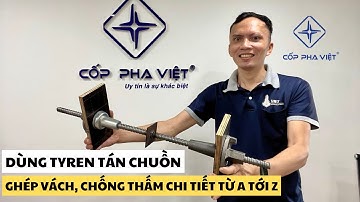 Dùng Tyren Tán Chuồn Ghép Vách, Chống Thấm Chi Tiết A - Z (Người Mới Cũng Làm Được) | CỐP PHA VIỆT