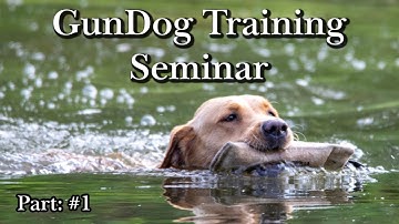 GunDog Training Seminar: Foundation First (Part #1)