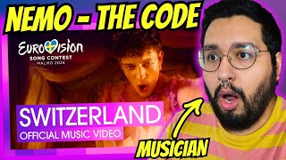 MUSICIAN REACTS! Nemo - The Code | Switzerland 🇨🇭 | Official Music Video | Eurovision 2024