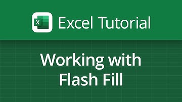 Excel Video Tutorial: Working with Flash Fill