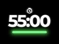 Temporizador 55 Minutos con Alarma ⏱️ Cuenta Regresiva | 55 Minute Timer