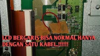 Mengatasi tv Lcd plasma 43inc bergaris