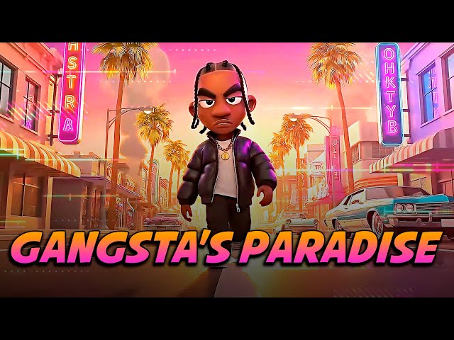 Coolio - Gangsta's Paradise (Cover / Remix) by ST4RIX | Animated Lyrics Video