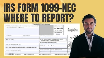 IRS Form 1099-NEC.  Where do I Report the Income?