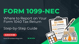 IRS Form 1099NEC.  Where do I Report the Income?