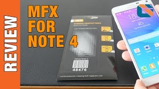 Samsung Galaxy Note 4 MFX Screen Protector Application & Review