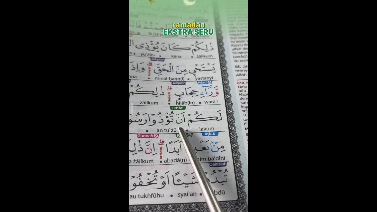 BELAJAR MENGAJI AL-QUR'AN DAN TAJWIDNYA 7 MARET 2026