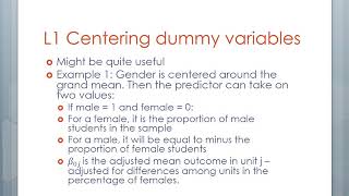 Centering in HLM